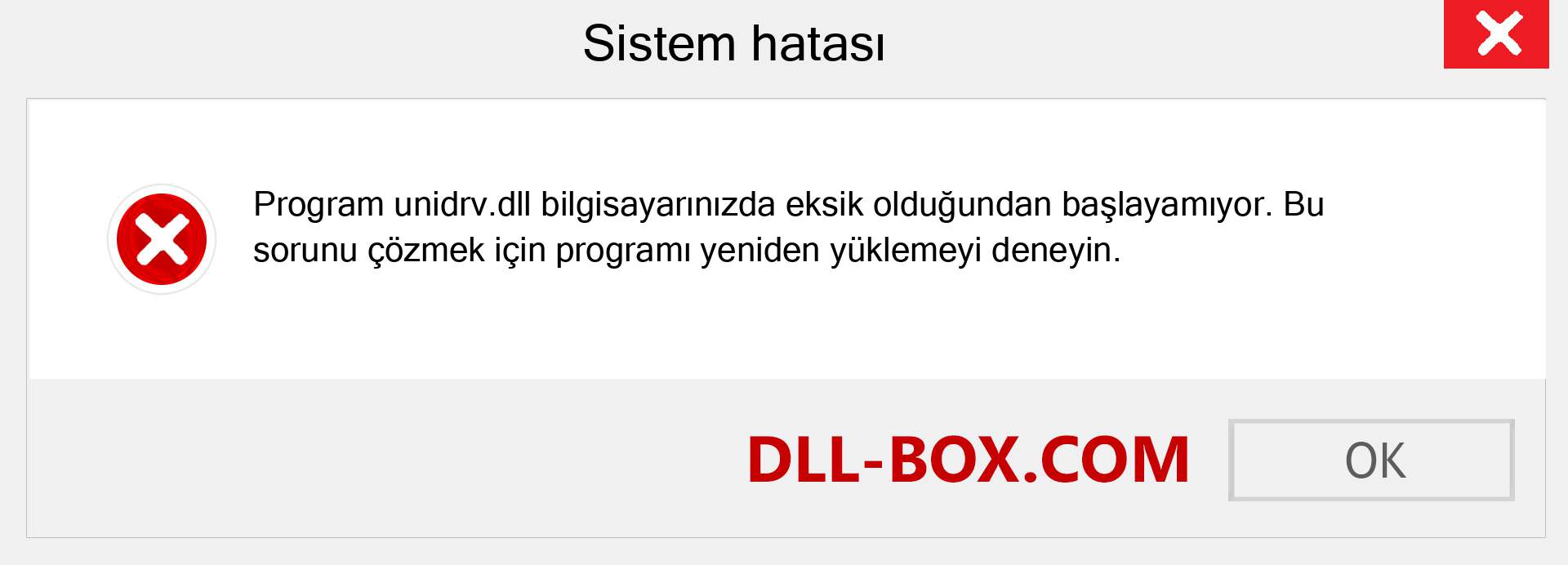 unidrv.dll dosyası eksik mi? Windows 7, 8, 10 için İndirin - Windows'ta unidrv dll Eksik Hatasını Düzeltin, fotoğraflar, resimler